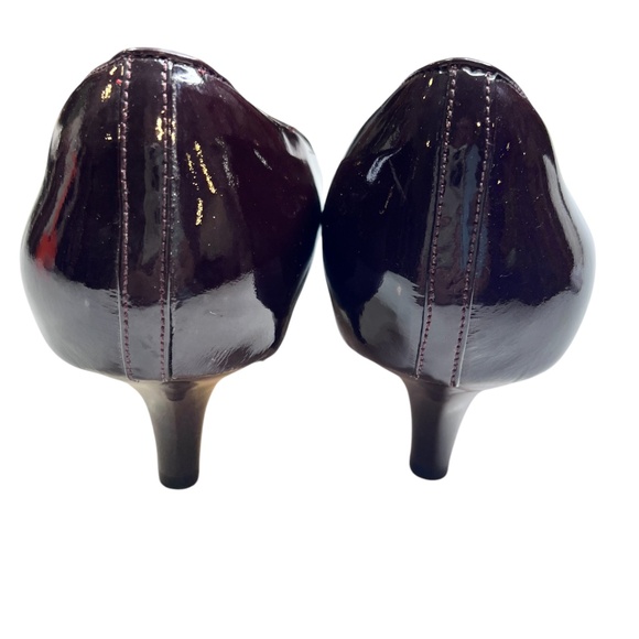 Clarks Sage Copper Burgundy Patent Leather Low Heel Shoes NWT - Picture 5 of 13